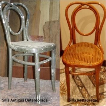 Restauración de silla deteriorada
