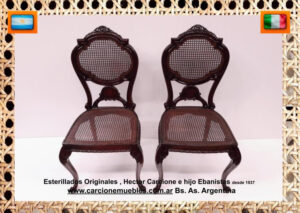 Sillas antiguas restauradas