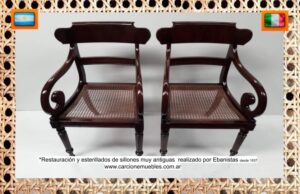 Juego de sillones restaurados