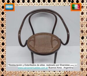 Sillón esterillado Restaurado