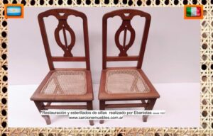 Sillas esterilladas