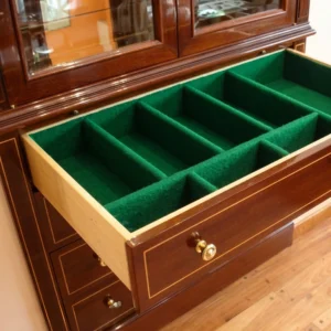 Cajon con divisiones tapizadas